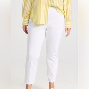 New! Spanx On the Go Ankle Pull On Slim Straight Classic White Plus